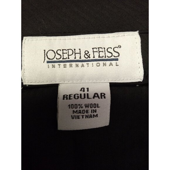 Joseph and Feiss International Men's Black Pinstriped Suit Jacket and Pa… - Picture 9 of 10